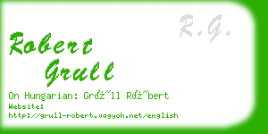 robert grull business card